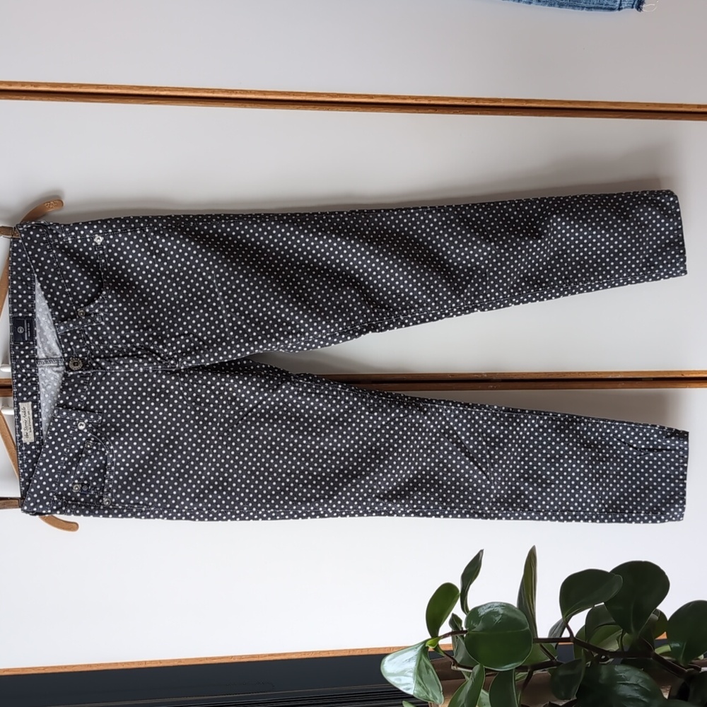 NWOT AG Adriano Goldschmeid Stevie Ankle Slim Straight Leg 26 Dots Cords